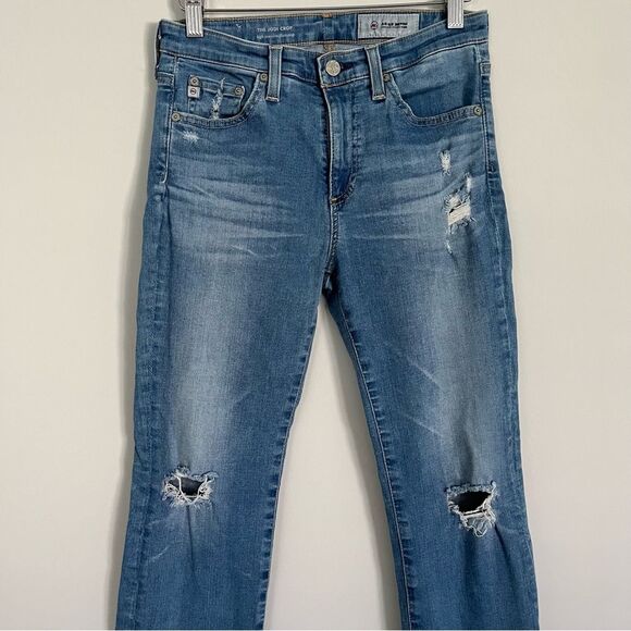 Ag Adriano Goldschmied Jodi Crop High Rise Slim Fit Jeans w/ Released Hem Sz 26 - Picture 4 of 11